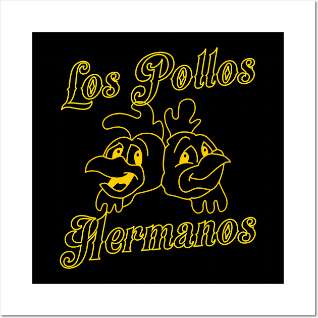 Los Pollos Hermanos Yellow Line Wall Art by RUS